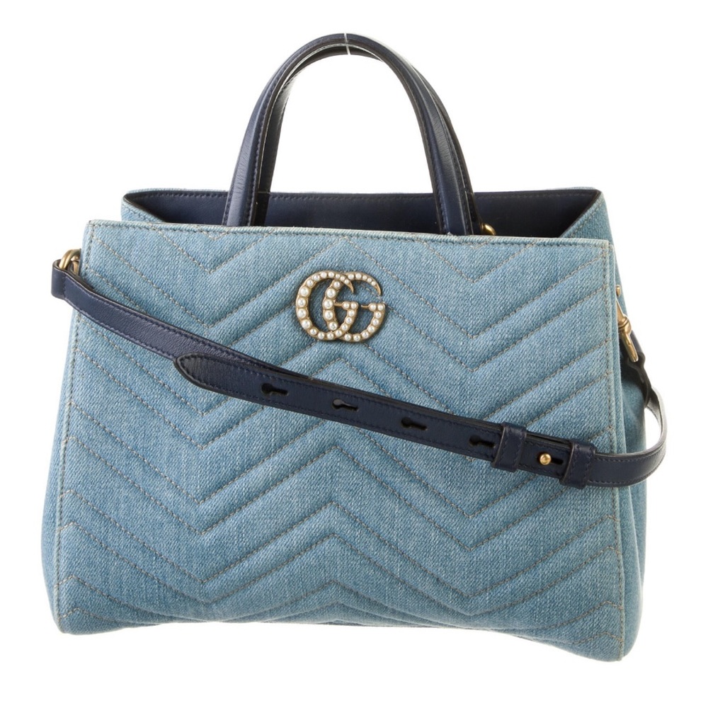 Gucci Denim/Pearl Marmont Bag